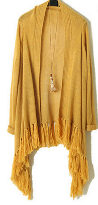 New Yellow Cardigan One Size